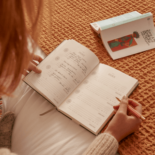 Guided Reading Journal, A5 Hardcover - Library Card - Saturday Morning