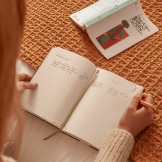 Guided Reading Journal, A5 Hardcover - Library Card - Saturday Morning