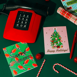 Happy Holidays Tree – Foil Christmas Card - Saturday Morning