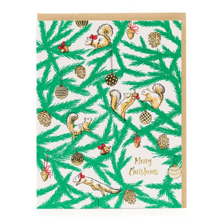 Holiday Squirrel Card - Saturday Morning