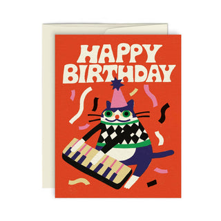 JAZZY CAT — Greeting card - Saturday Morning