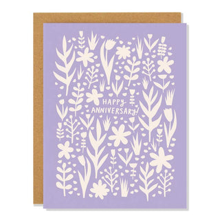 Lavender Anniversary - Greeting Card - Saturday Morning