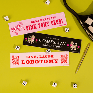 Live Laugh Lobotomy – Vinyl Bumper Sticker - Saturday Morning