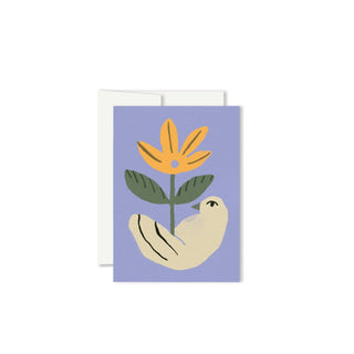 L’OISEAU FLEUR MINI – Miniature Greeting Card - Saturday Morning