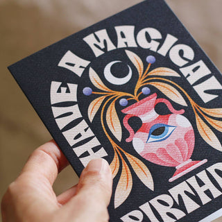 Magical Birthday Greeting Card | Moon Card | Magic - Saturday Morning