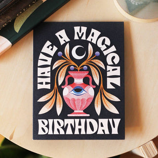 Magical Birthday Greeting Card | Moon Card | Magic - Saturday Morning