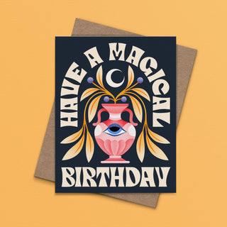 Magical Birthday Greeting Card | Moon Card | Magic - Saturday Morning