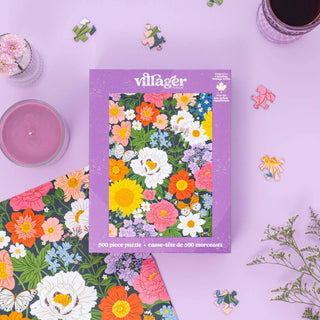 Midnight Blooms | 500 - Piece Puzzle | Designed in Canada - Saturday Morning