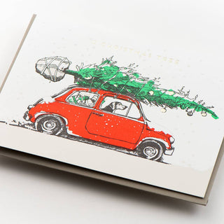 O Christmas Tree Dog Card - Saturday Morning