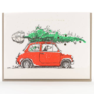 O Christmas Tree Dog Card - Saturday Morning