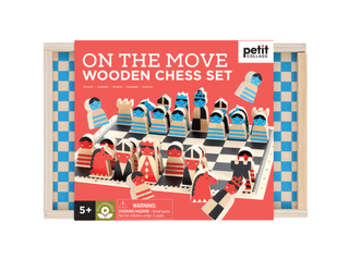 On The Move Wooden Chess Set - Saturday Morning