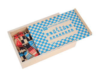 On The Move Wooden Chess Set - Saturday Morning