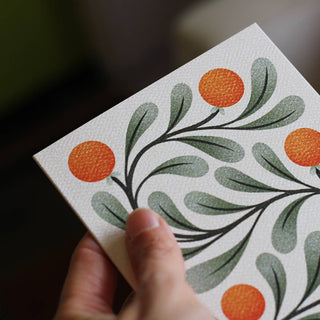 Oranges Floral Greeting Card | Everyday Card | Nature - Saturday Morning