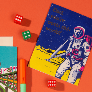 Outta This World Dad – Foil Father’s Day Card - Saturday Morning