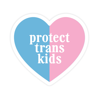 Protect trans kids Sticker - Saturday Morning