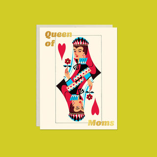 Queen of Moms Vintage Playing Card – Foil Mother’s Day Card - Saturday Morning