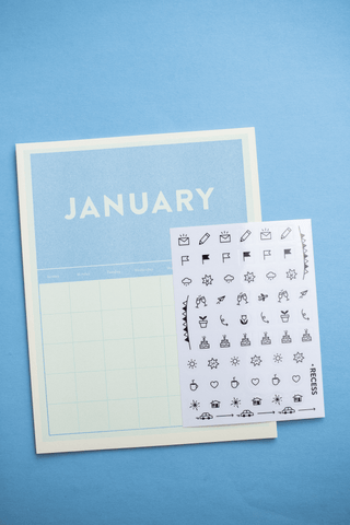 Risograph Undated Calendar - Saturday Morning