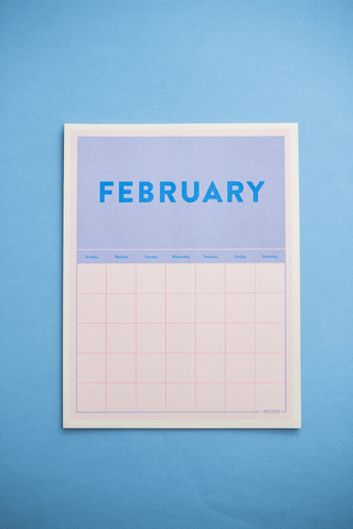 Risograph Undated Calendar - Saturday Morning