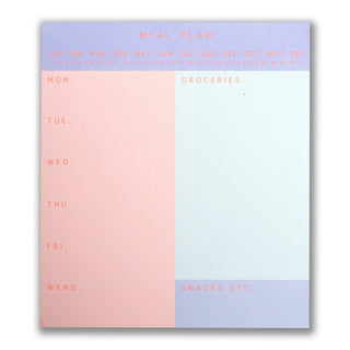 Simple Menu Planner Notepad - Saturday Morning