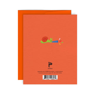 SNAIL PARTY — Greeting Card - Saturday Morning