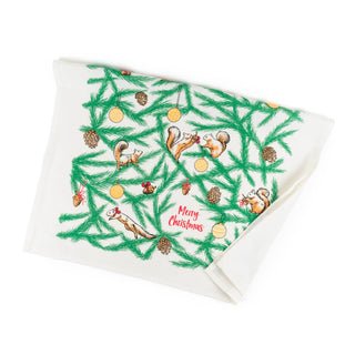 Squirrels Holiday Tea Towel - Saturday Morning