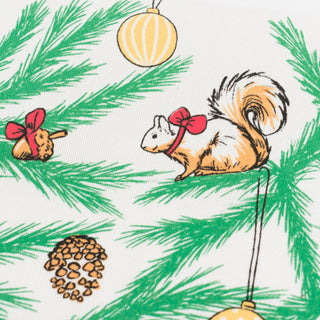 Squirrels Holiday Tea Towel - Saturday Morning