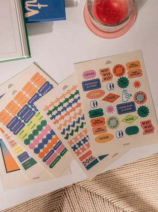 Sticker Set, Academic - Find the Balance - Saturday Morning