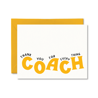 Thank You For Everything Coach Card - Saturday Morning