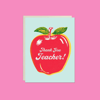 Thank You Teacher – Foil Teacher Appreciation Card - Saturday Morning