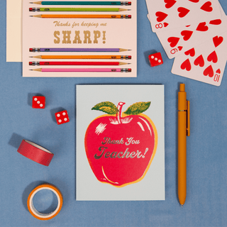 Thank You Teacher – Foil Teacher Appreciation Card - Saturday Morning