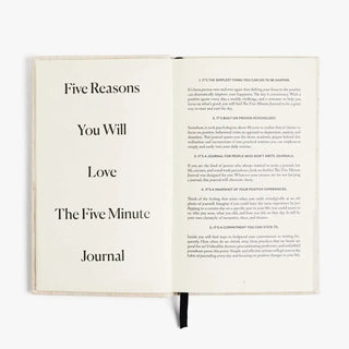 The Five Minute Journal Black - Daily Guided Gratitude - Saturday Morning