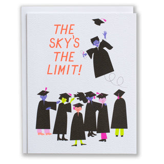 The Sky's the Limit - Graduation Note Card - Saturday Morning