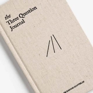 The Three Question Journal Linen - Daily Guided Wellbeing - Saturday Morning