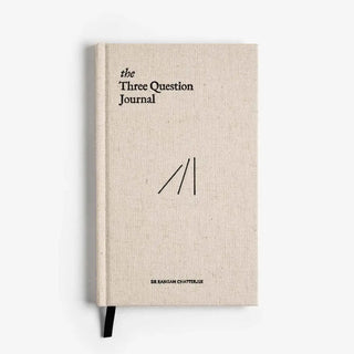 The Three Question Journal Linen - Daily Guided Wellbeing - Saturday Morning
