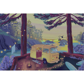 Twilight Campsite | 1000 - Piece Puzzle | Designed in Canada - Saturday Morning