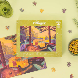 Twilight Campsite | 1000 - Piece Puzzle | Designed in Canada - Saturday Morning