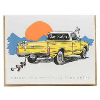 Wedding Truck Sunset Card - Saturday Morning