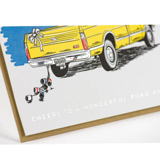Wedding Truck Sunset Card - Saturday Morning