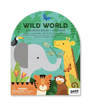 Wild World Coloring Book + Stickers - Saturday Morning