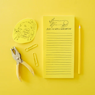 World Domination Notepad - Saturday Morning