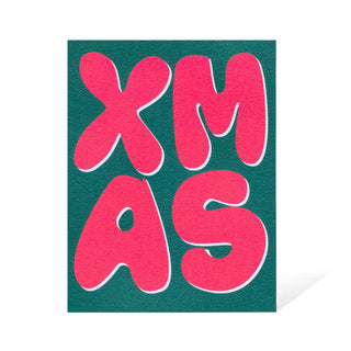 XMAS - Pink and Green Holiday Card - Saturday Morning