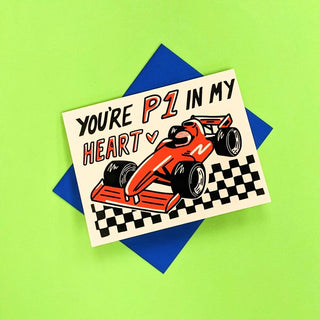 You're P1 In My Heart Greeting Card - Saturday Morning